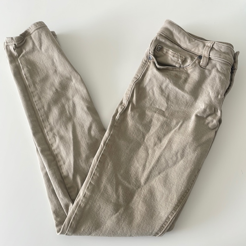Khaki skinny jeans
